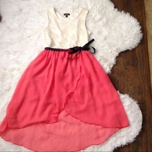 Girls dress lace top
